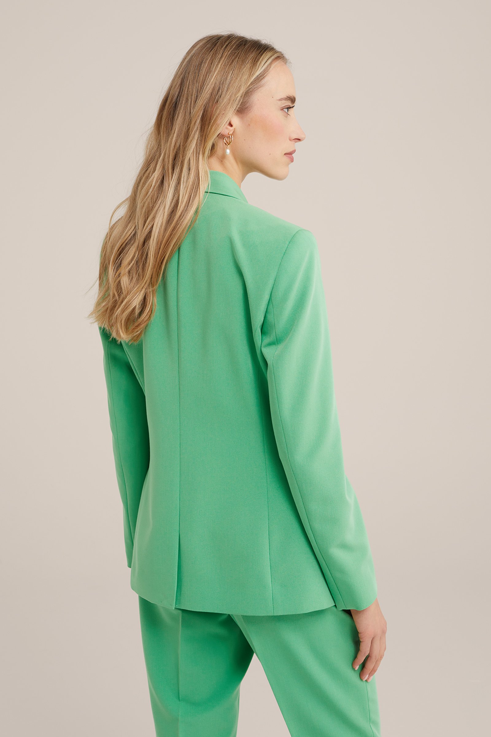 getailleerde blazer WE Fashion Felgroen