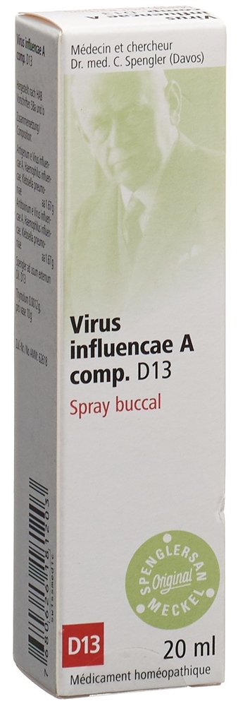 Spenglersan Virus influencae A comp Spray 13 D Rachenspray 20 ml