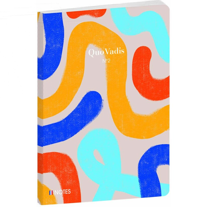 Quo Vadis - Carnet de notes - Iconique - Jaune - Pages Lignées - 15x21 cm