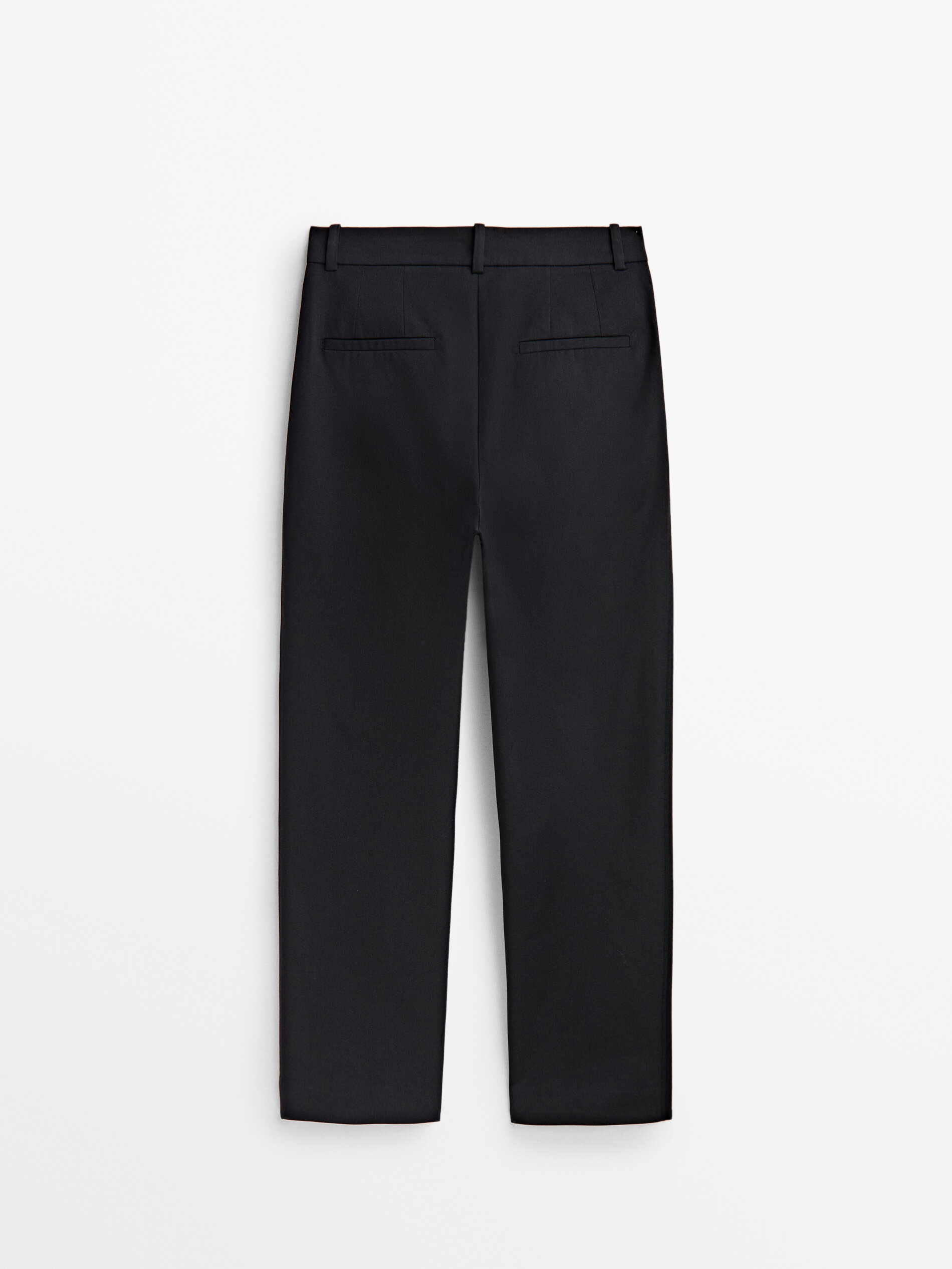 Calça chino com forro de algodão - AZUL MARINHO