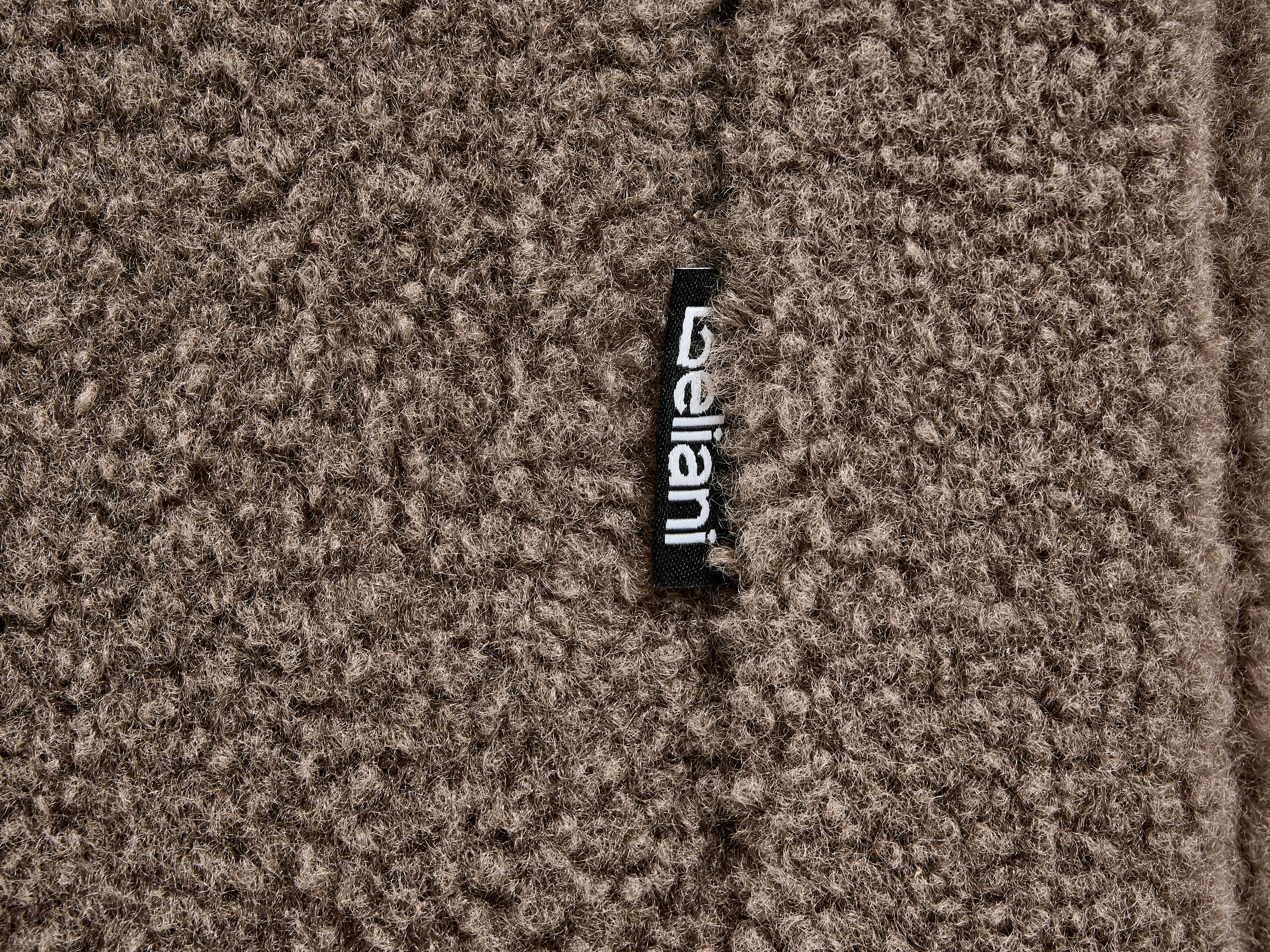 Bed zonder hoofdbord Bouclé ROANNE 90 x 200 cm Taupe