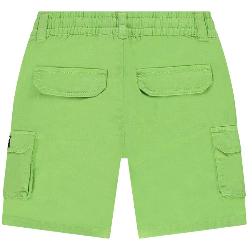 Bermuda style cargo en twill uni pour garçon - Vert