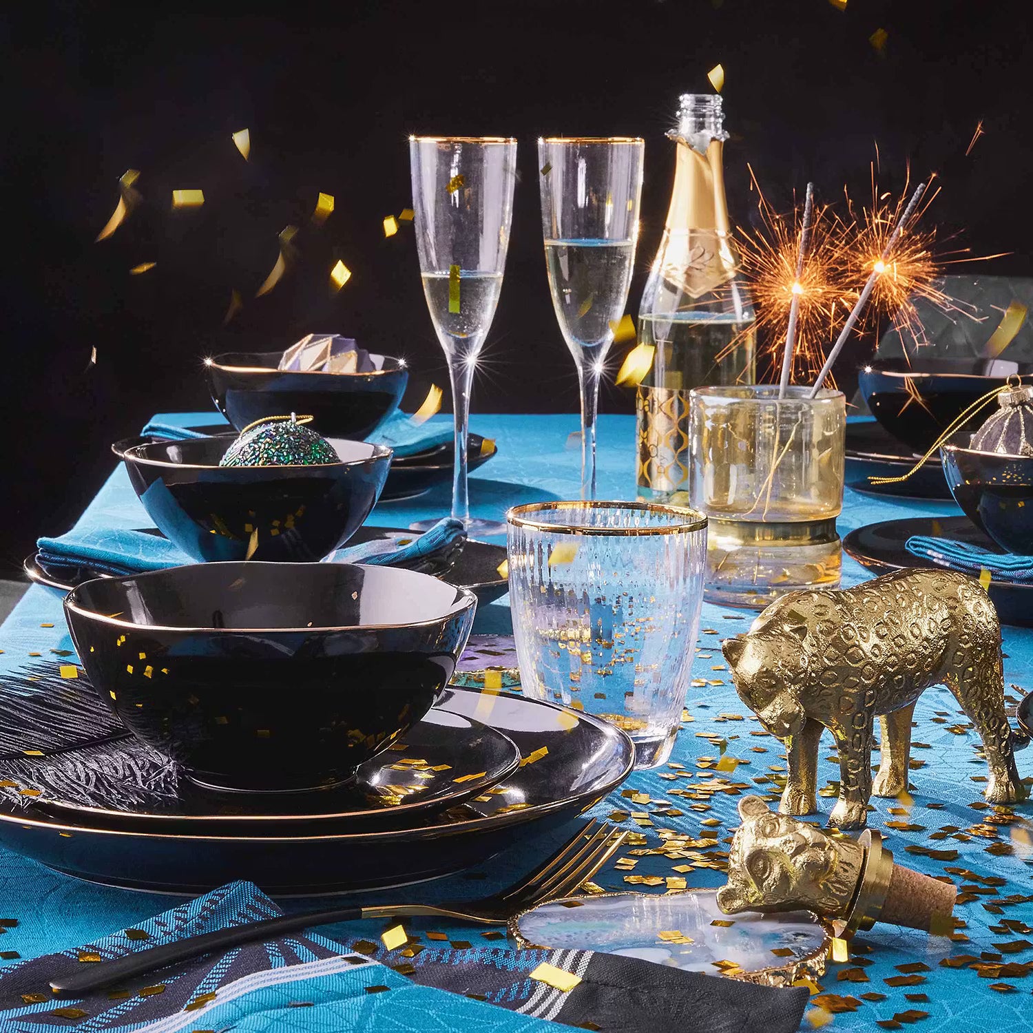 GOLDEN TWENTIES Wasserglas 4er-Set