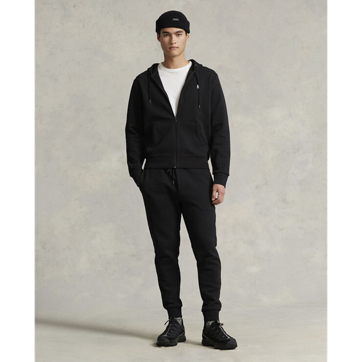 Polo Ralph Lauren Double-Knit Full-Zip Hoodie Sort