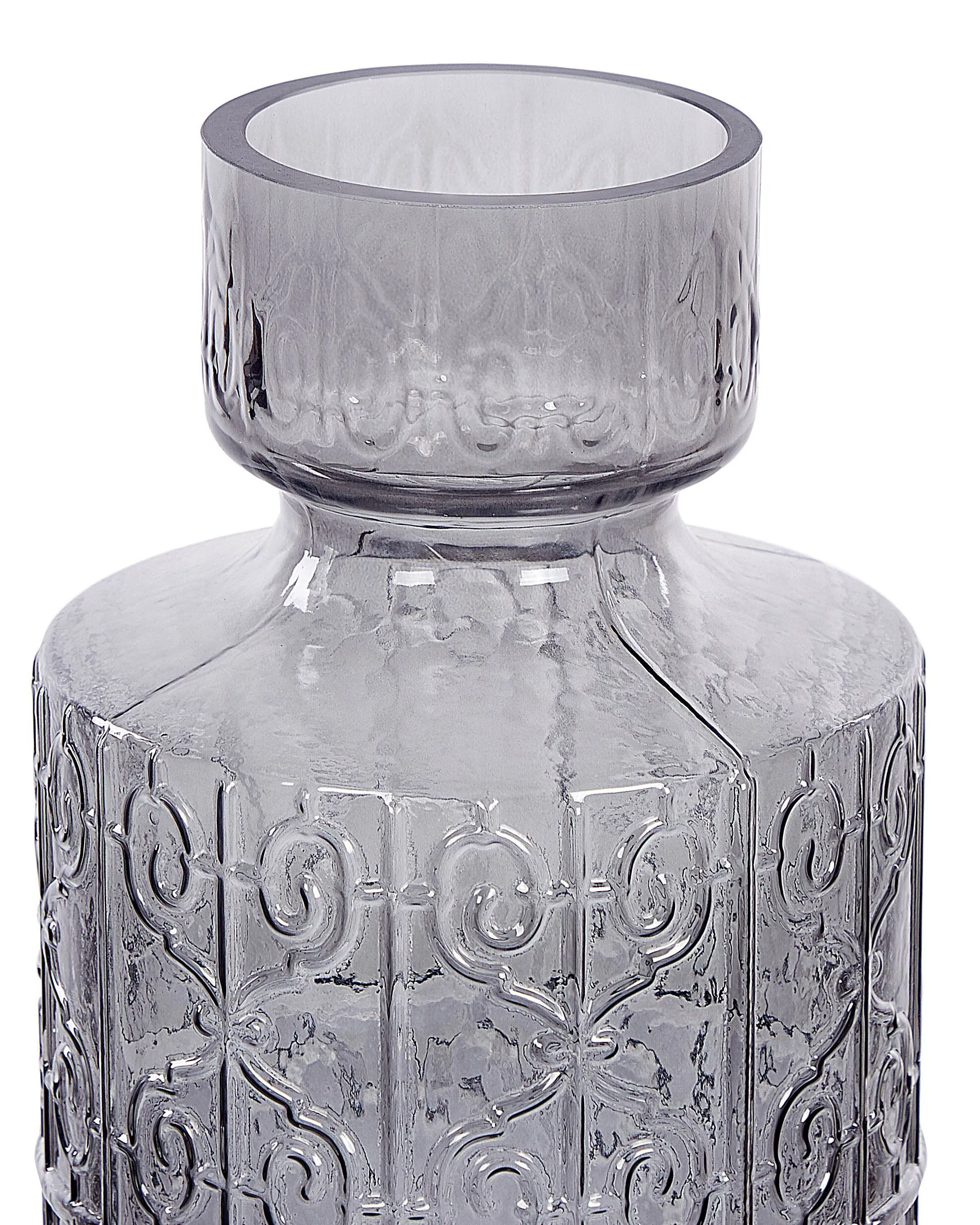 Bloemenvaas DIKELLA Glas 33 cm Grijs