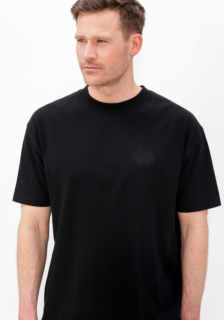 zwarte new amsterdam surf association t-shirt chop tee black