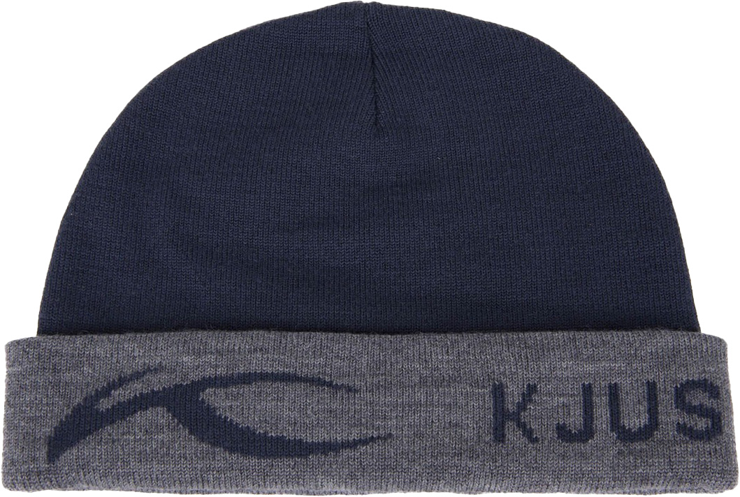 Logo Knit Beanie Unisex Deep Space/Steel Grey