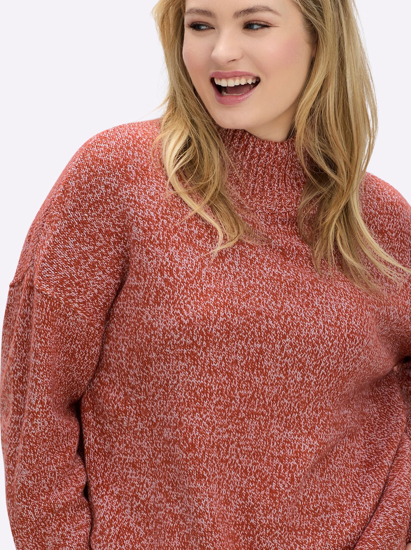 Sheego Stehkragenpullover »Pullover«