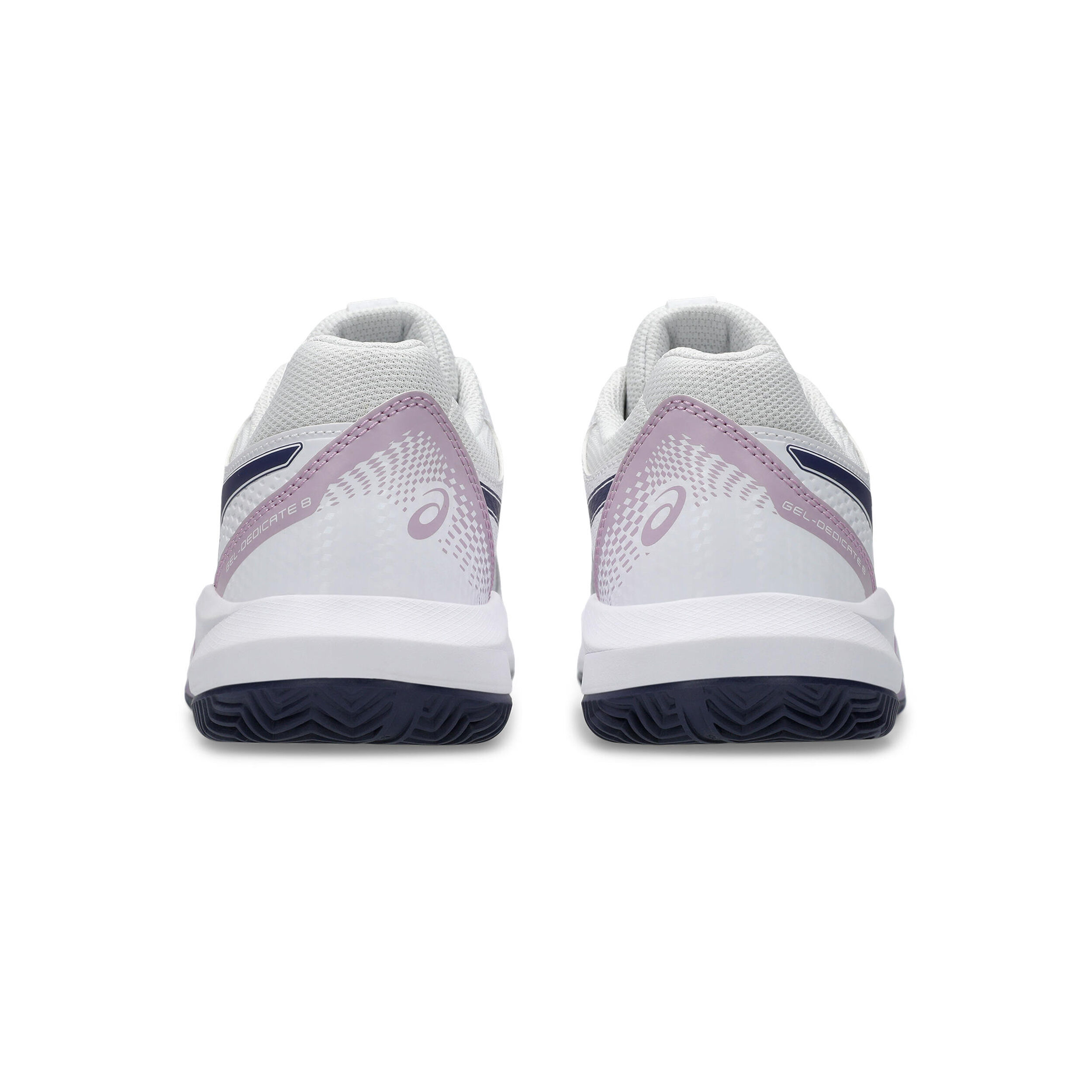 ASICS Gel-Dedicate 8 Chaussure Terre Battue Femmes - Blanc , Bleu Foncé