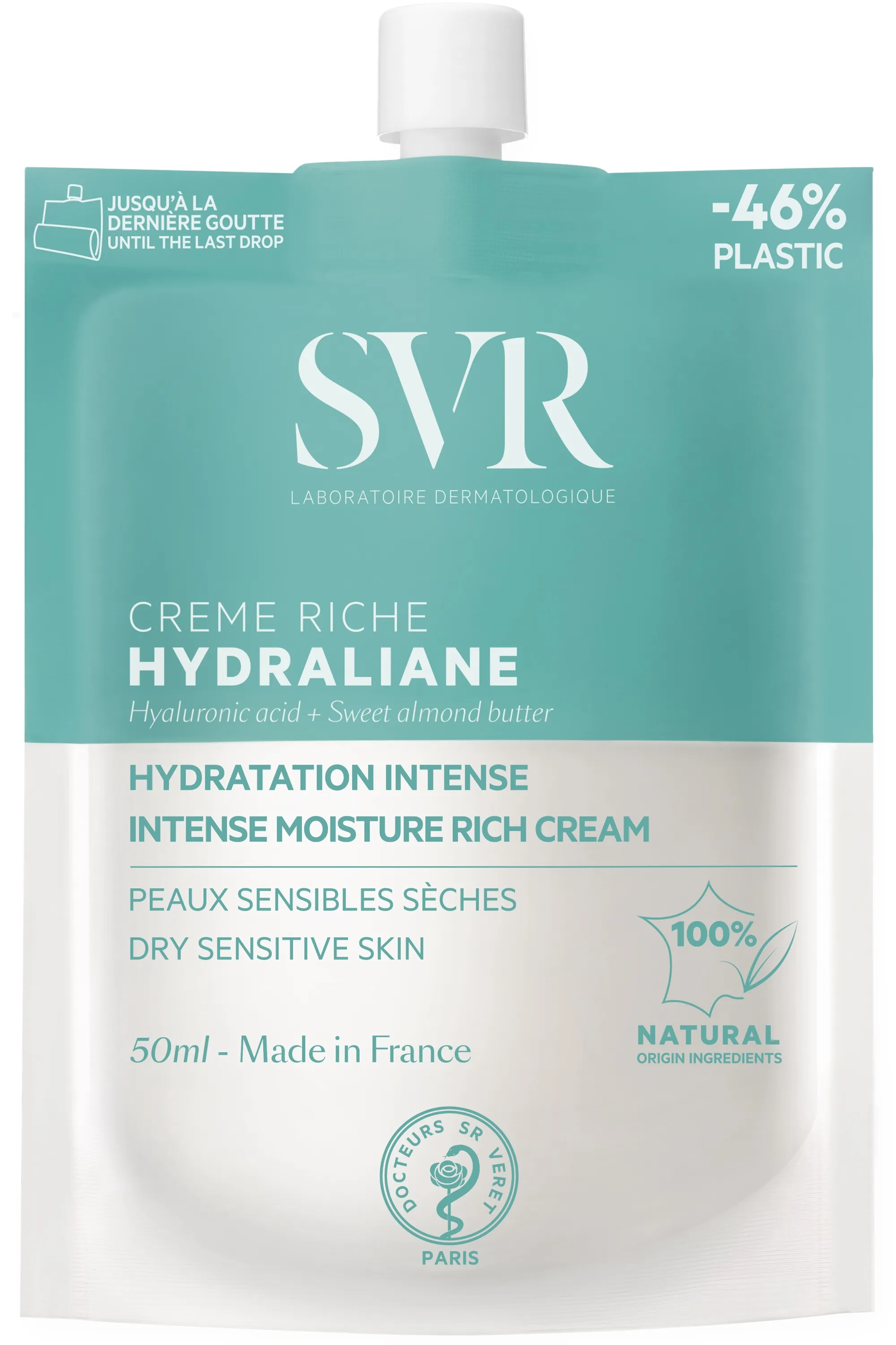 SVR Crème riche hydratante Hydraliane pour peaux sensibles sèches-50 ml