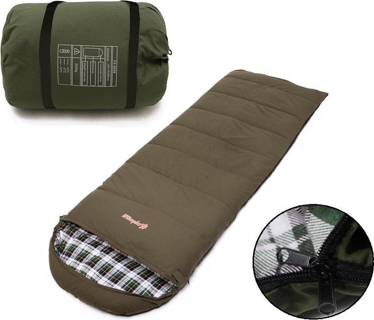 Campingwise extra grote all season slaapzak