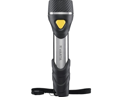 Varta LED zaklamp, 29 m lichtbereik, 9 LED's, incl. 2x AA batterijen, Day Light Multi F20, zwart/zilver