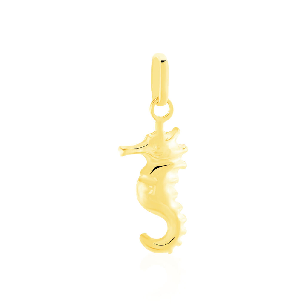 Pendentif Illide Hippocampe Or Jaune