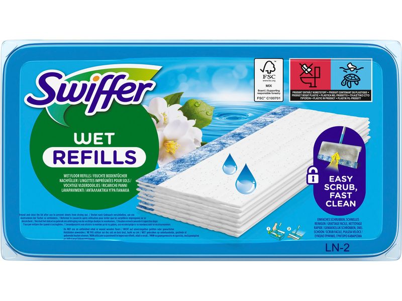 Swiffer Wischtuch Morning Fresh 24 Stück Bodenwischer Wet Nachfülltücher
