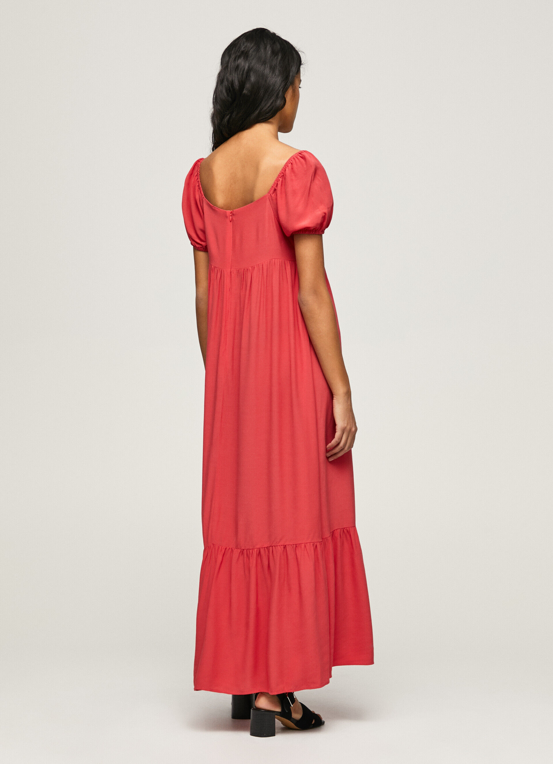 VESTIDO DE MALHA FLUIDA - vermelho estúdio