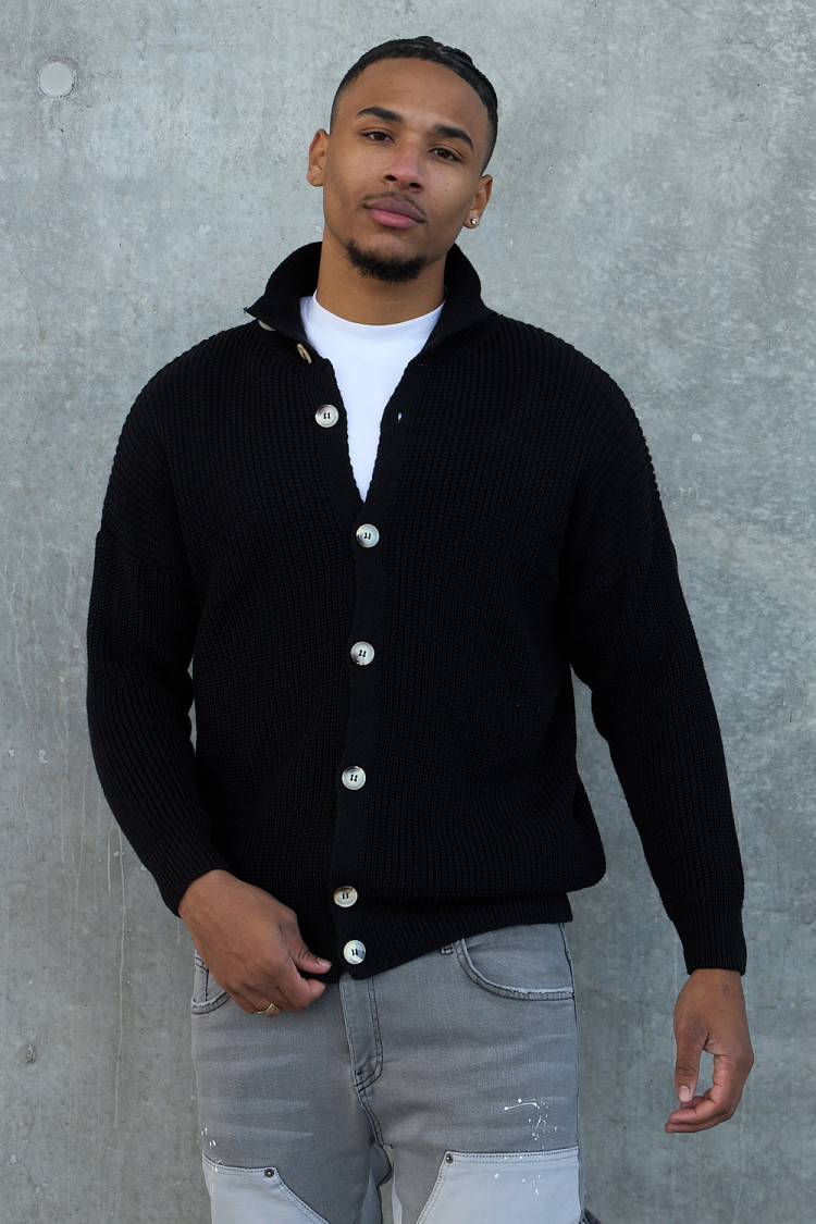 Gilet en maille noir