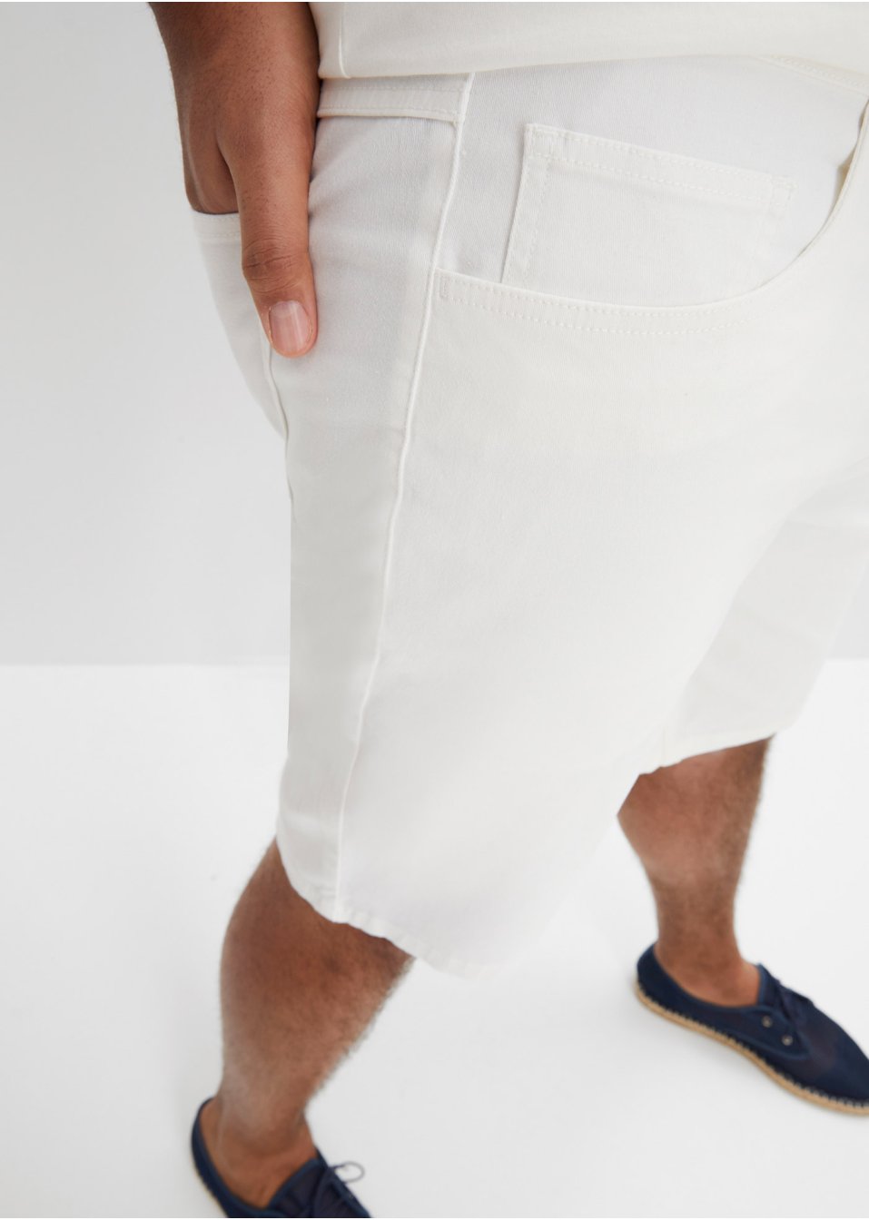Bermuda en jean extensible, Classic Fit