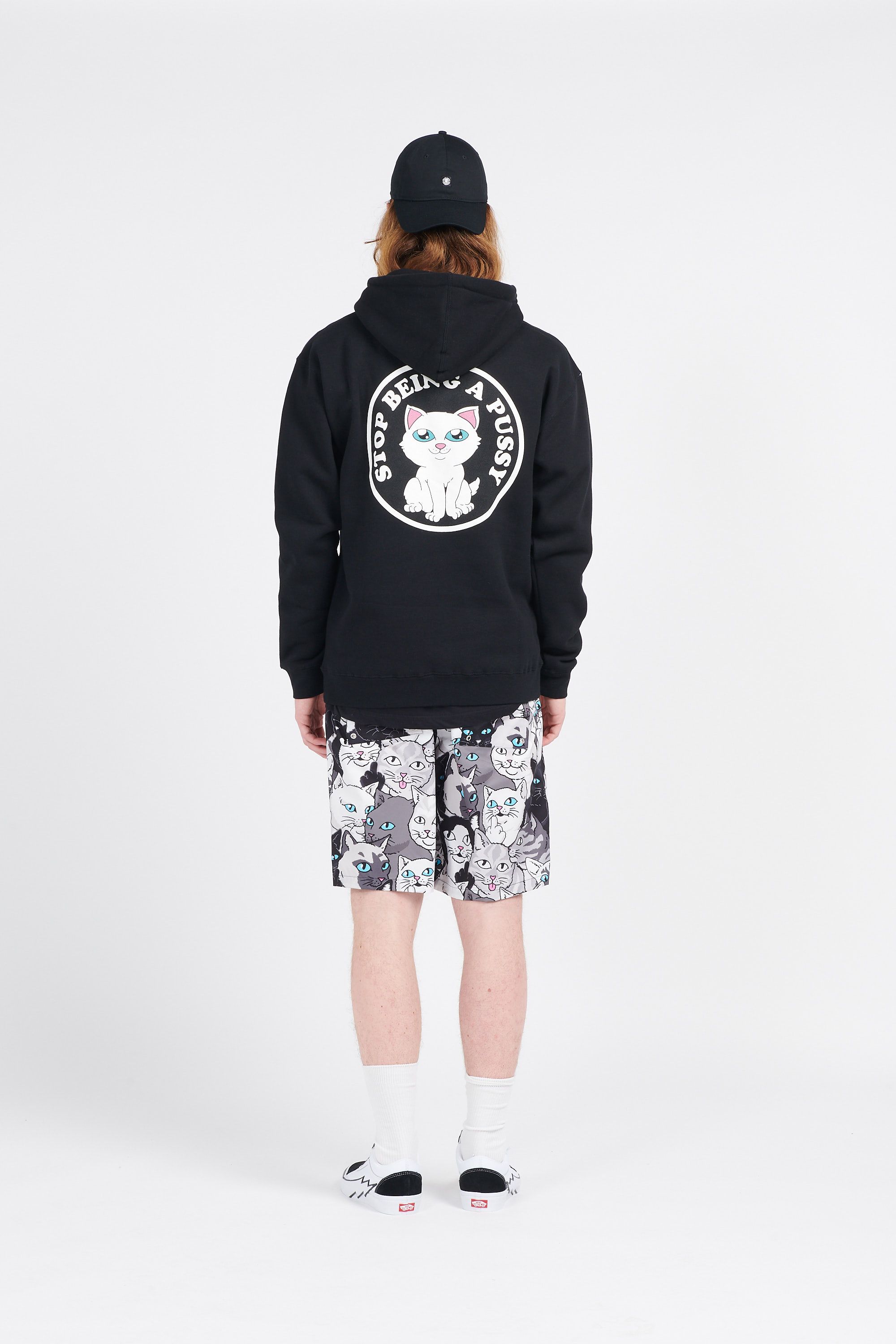 RIPNDIP hoodie Stop Being A Pussy Noir