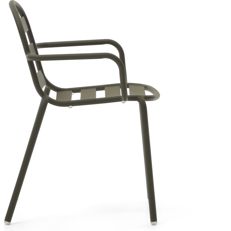 Chaise d'extérieur Joncols - structure aluminium verte
