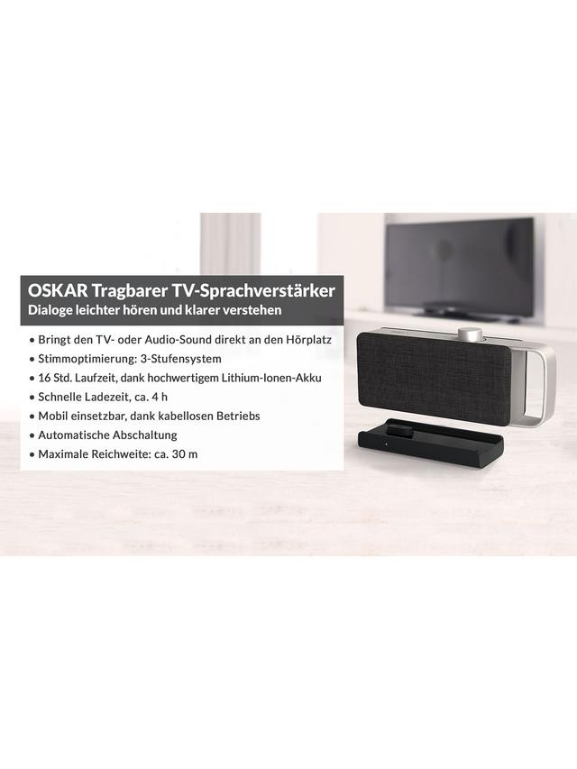 OSKAR Tragbarer TV-Sprachverstärker