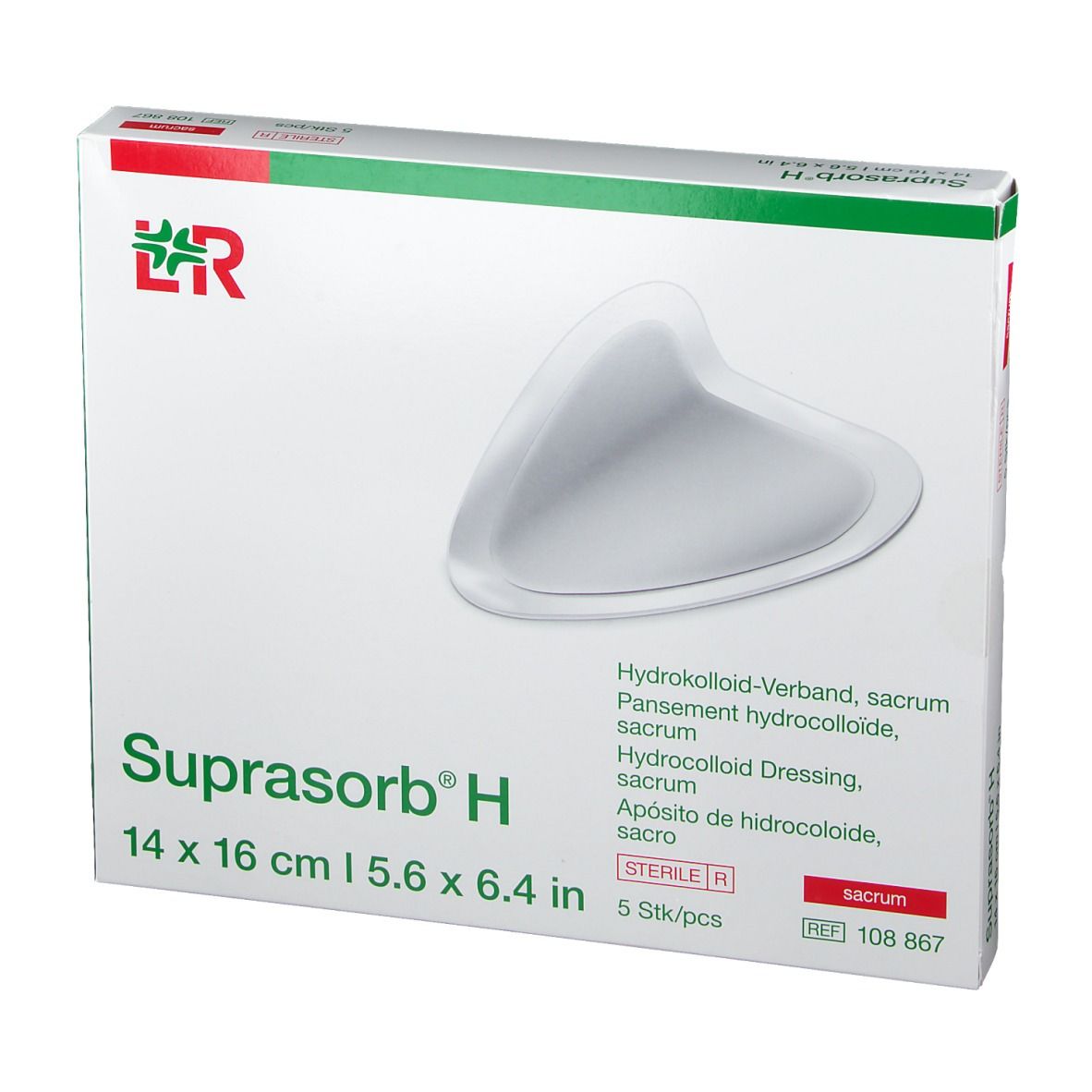 Suprasorb® H Hydrokolloid-Verband Sacrum 14 x 16 cm