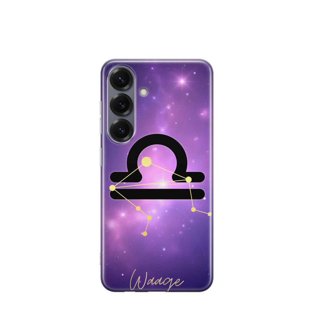 Samsung Galaxy S25 Gummi Hülle Waage 1 - Lila-Violett