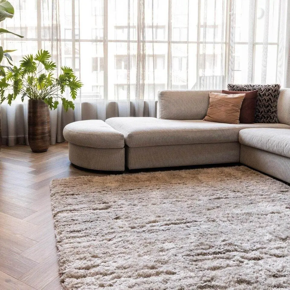 Interieur05 Hoogpolig vloerkleed Fender wit/creme - 340 x 240 cm