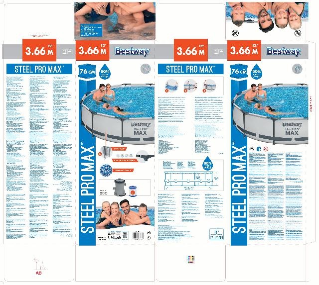 Bestway Zwembad Steel Pro Max set rond 366