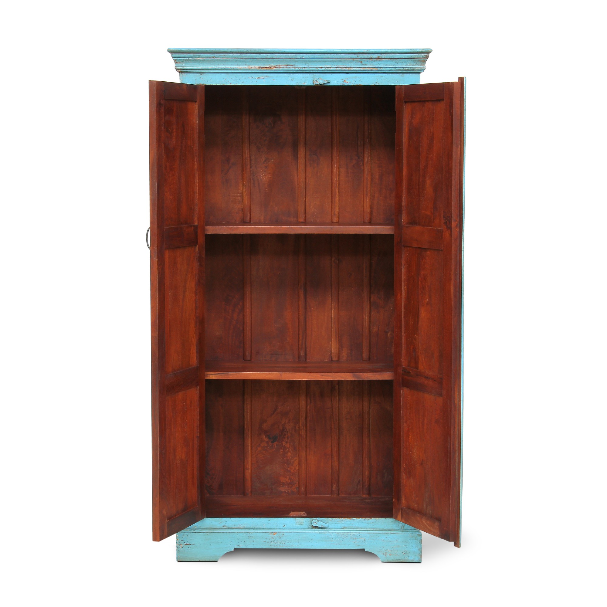 Schrank 'Karana', 2 Türen, blau, H 182 cm, B 93 cm, T 41 cm von fischer's lagerhaus