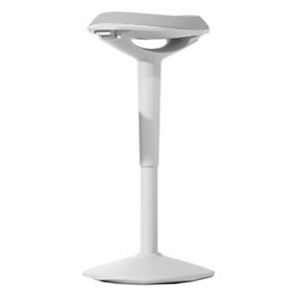 Unilux Tabouret ergonomique Ergo Boost à effet de bascule - Gris Blanc