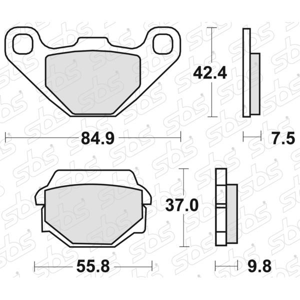 SBS - Plaquettes de frein 586 SI