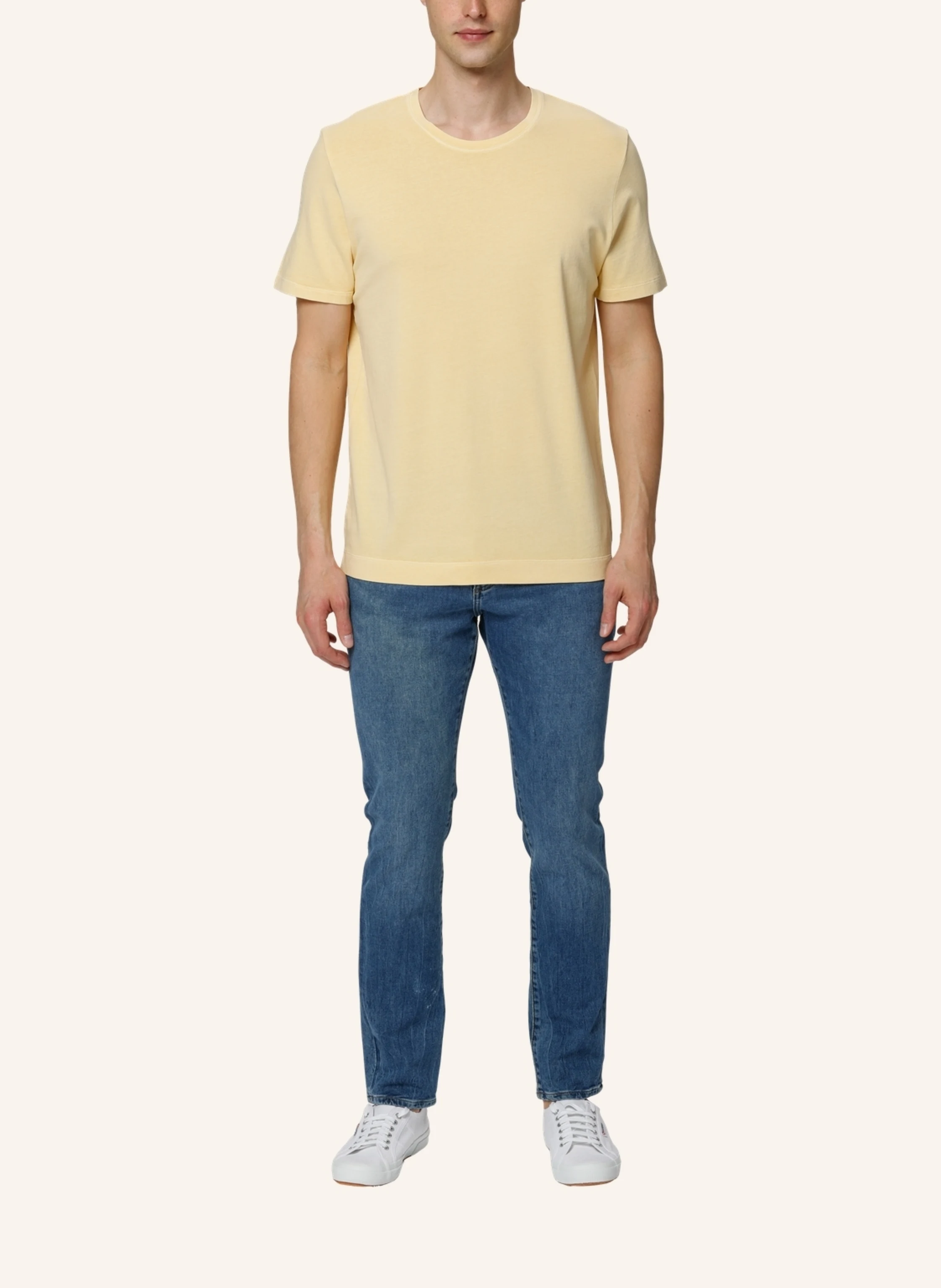 TRUSTED HANDWORK Round Neck 1/2-Sleeve T-Shirt