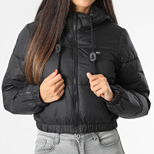 Doudoune Capuche Crop Femme 5964 Noir