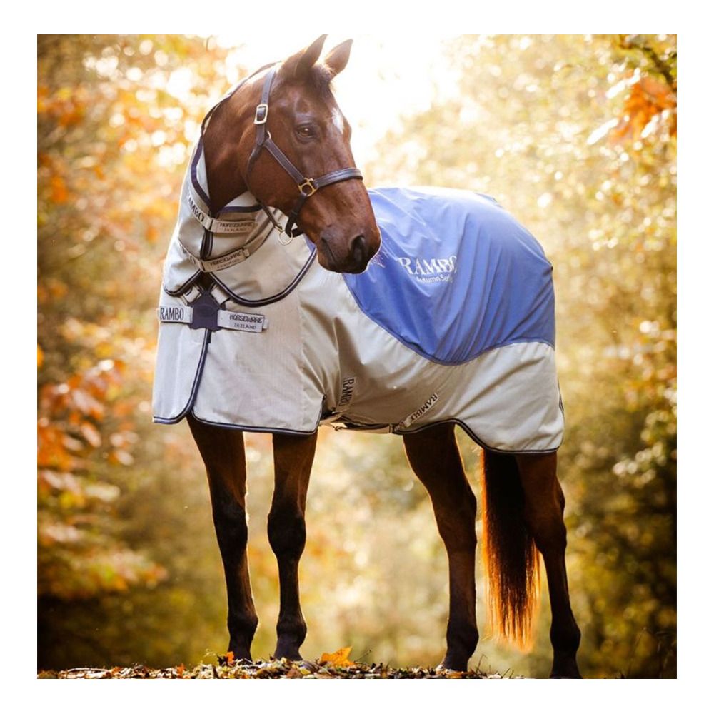 Horseware RAMBO AUTUMN SERIES 900G 100G - Couverture de paddock navy/grey