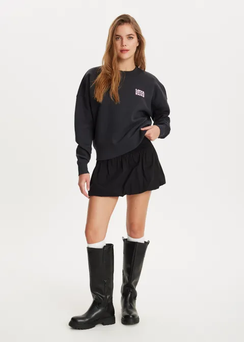 Sweater met print future antraciet (ANTRA)