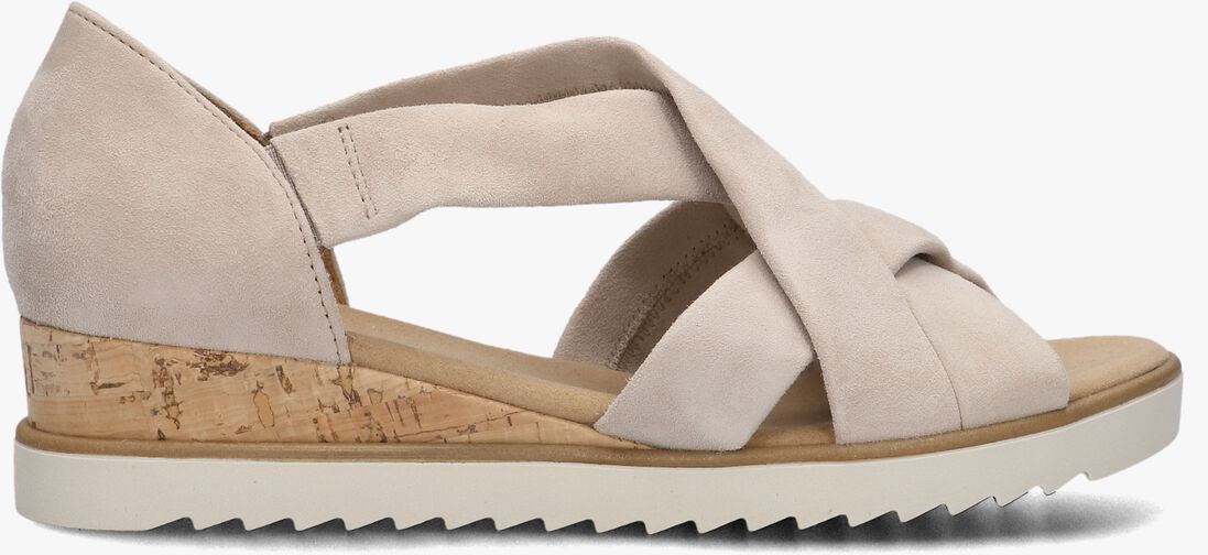 beige gabor sandalen met hak 782