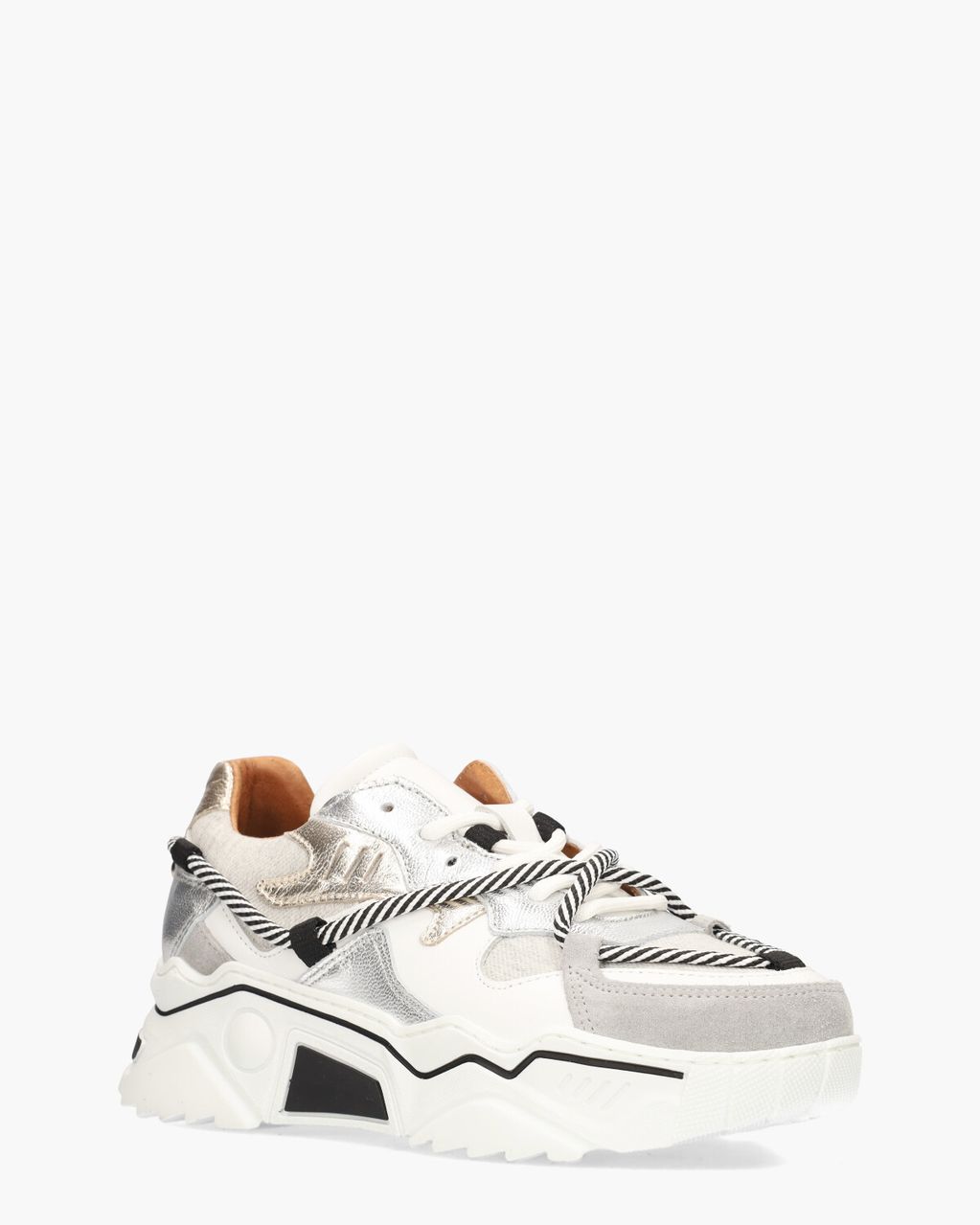 DWRS Label Jupiter Metallic Wit/Multicolor Damessneakers