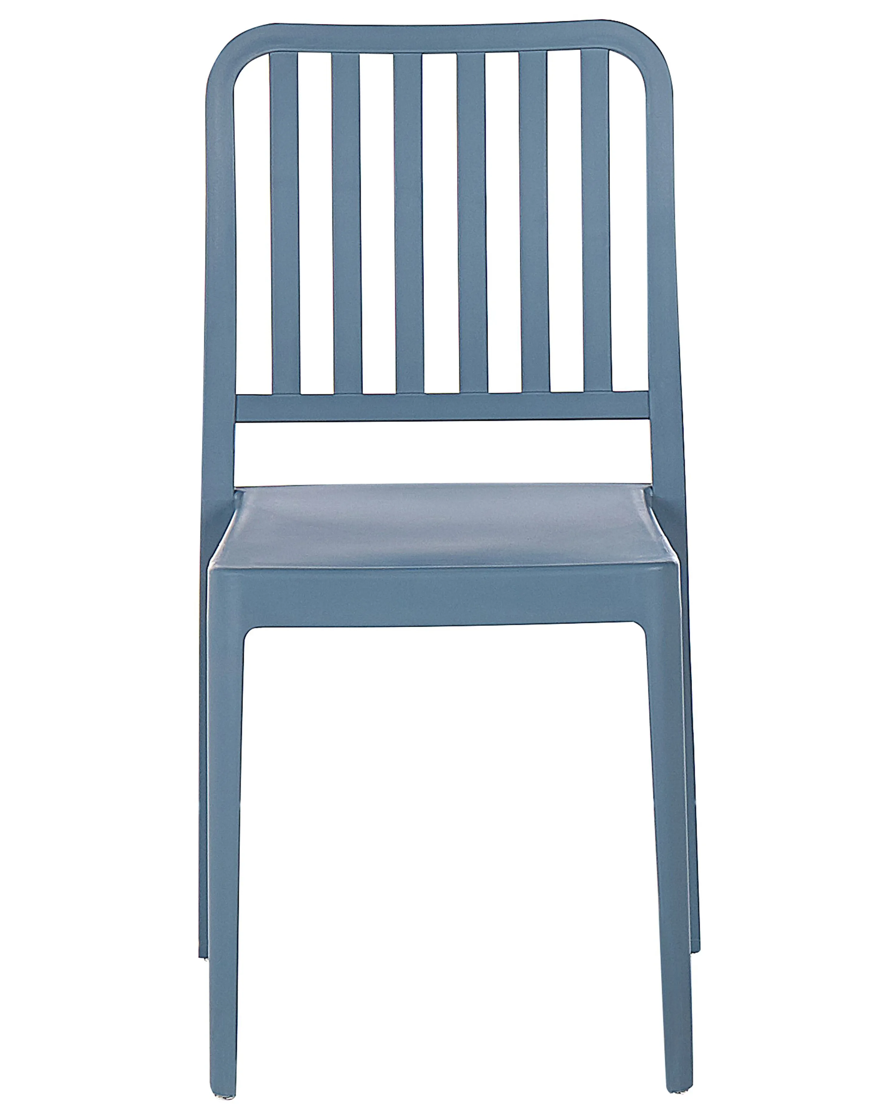 Set van 4 tuinstoelen SERSALE Synthetisch materiaal Blauw