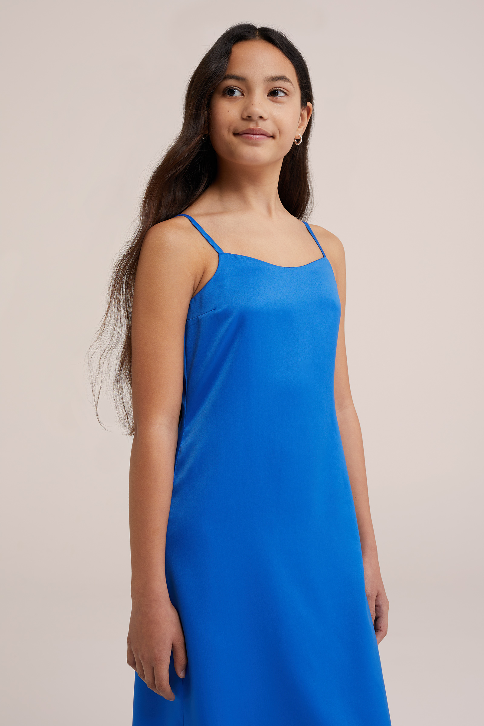 Meisjes jurk WE Fashion Kobaltblauw