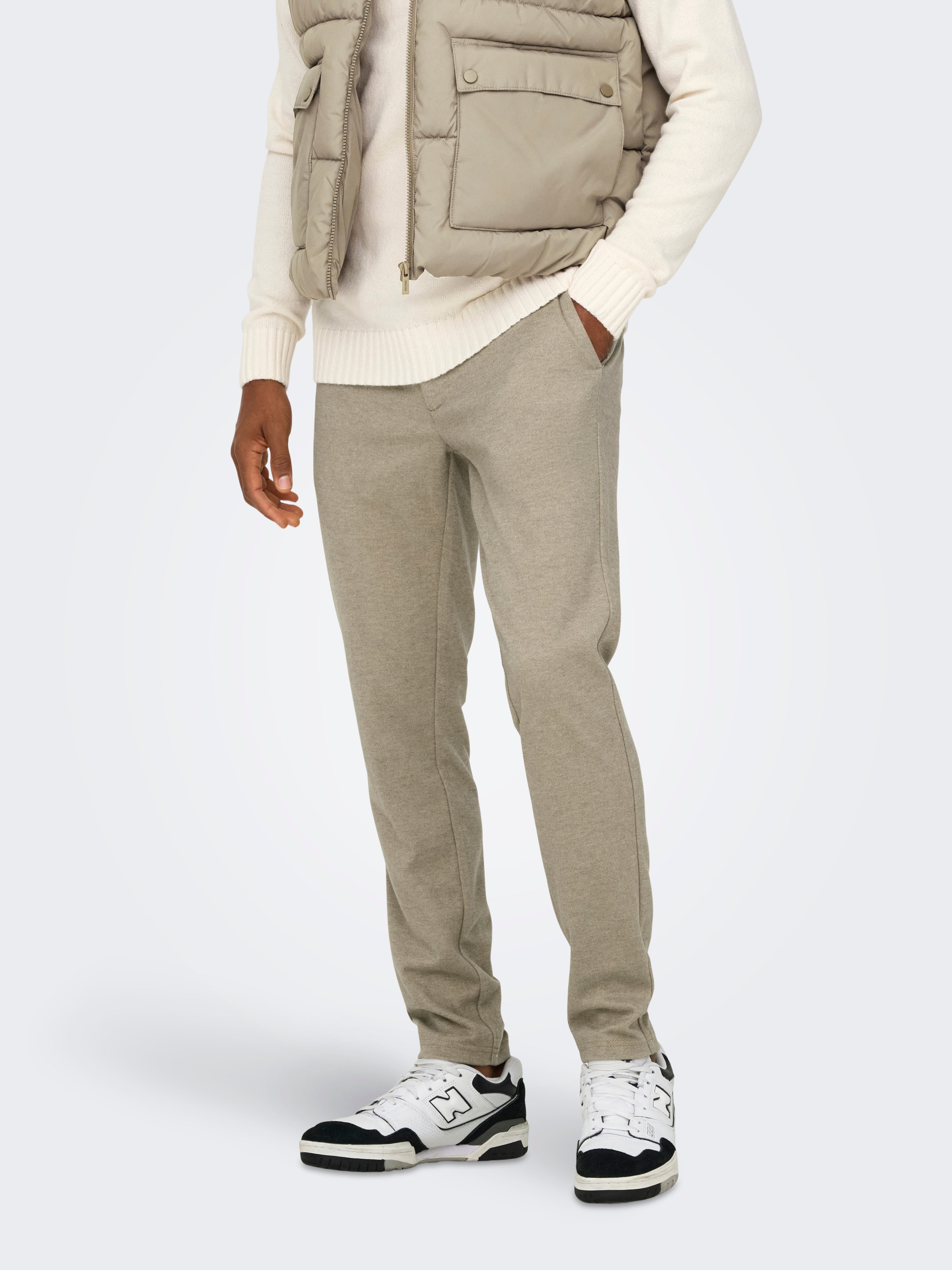 ONSMARK Slim Fit Hose Chinchilla