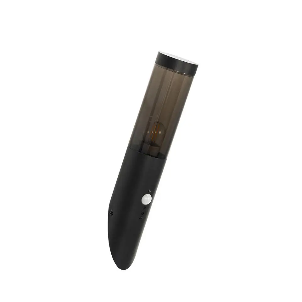 Qazqa buitenlampen met sensor rox zwart e27