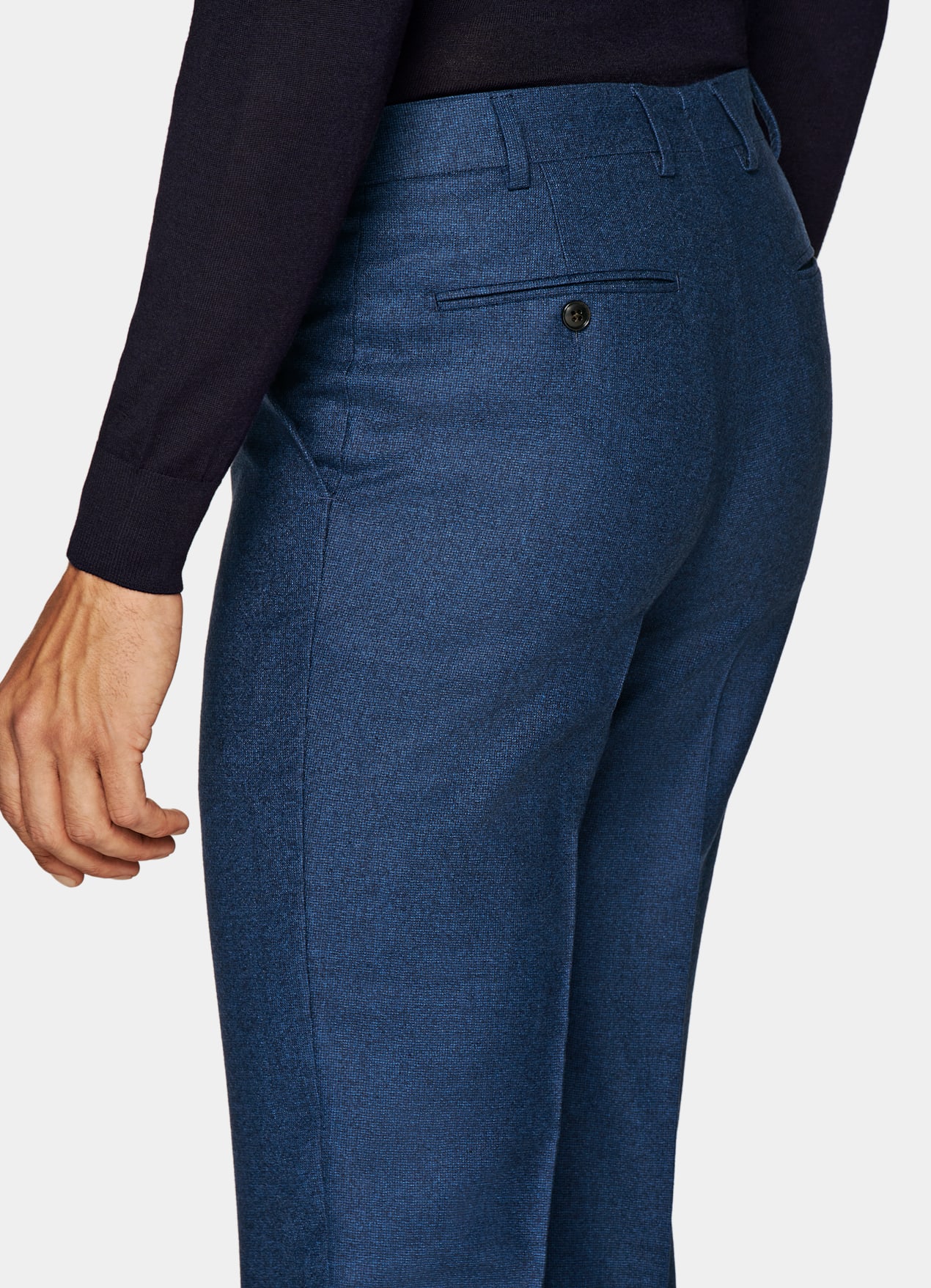 Costume Lazio coupe Tailored bleu moyen