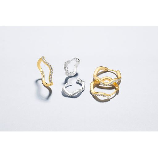 Sif Jakobs Jewellery Ellera Waves Ring, Silver, 60