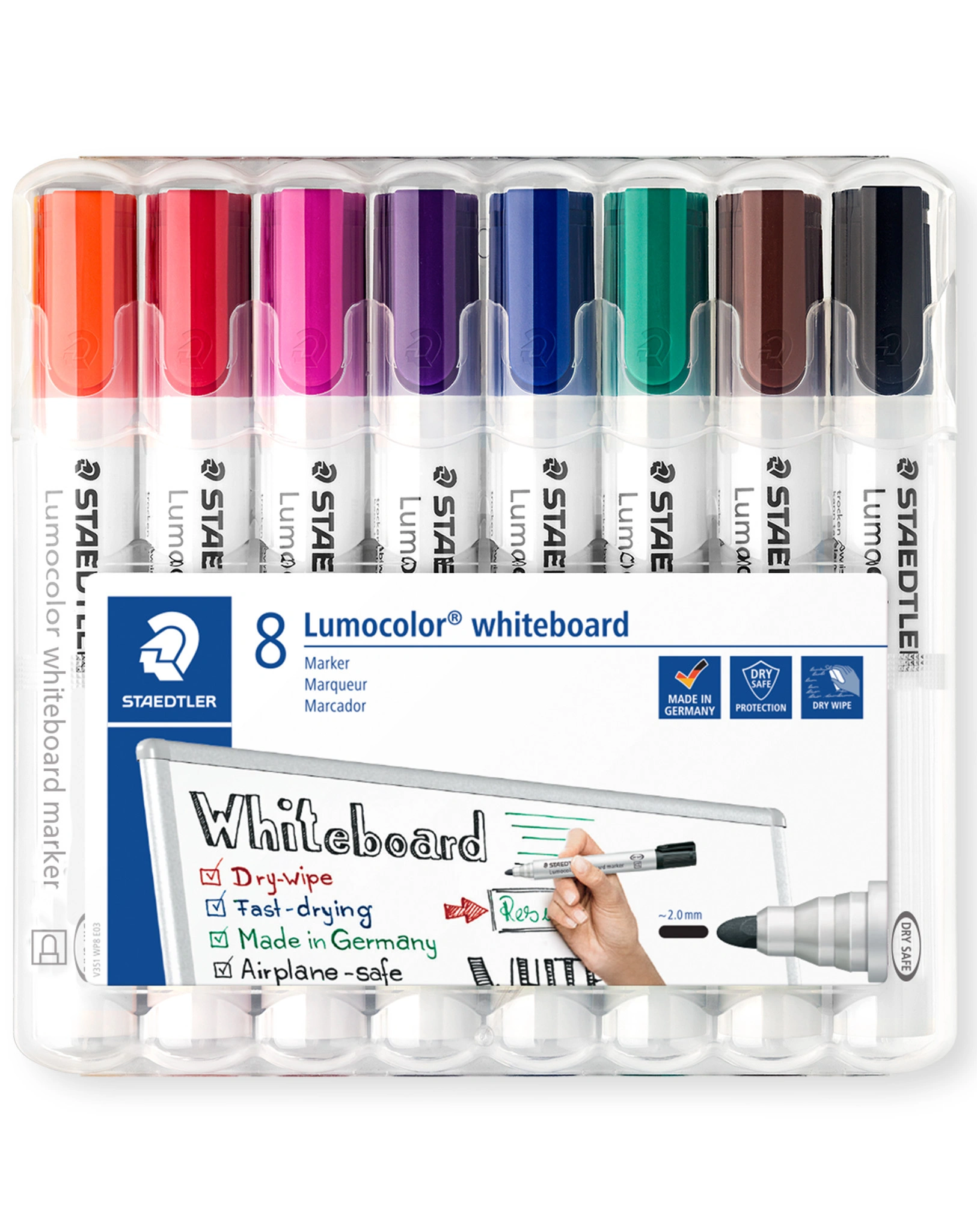 351 WP8 Buntstifte Lumocolor® whiteboard mit 8 Farben
