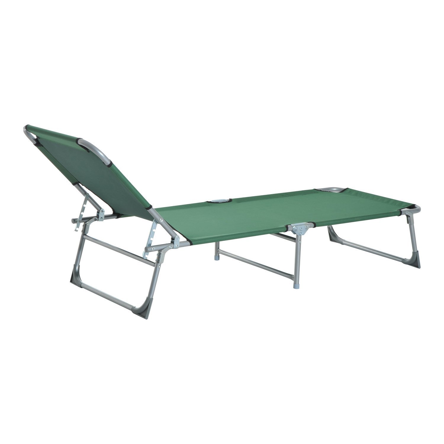 Espreguiçadeira dobrável Outsunny verde