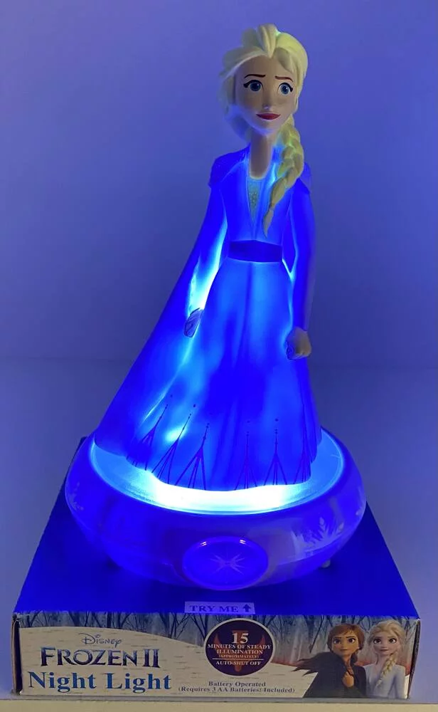 LA REINE DES NEIGES 2 - FIGURINE ELSA 3D LUMINEUSE