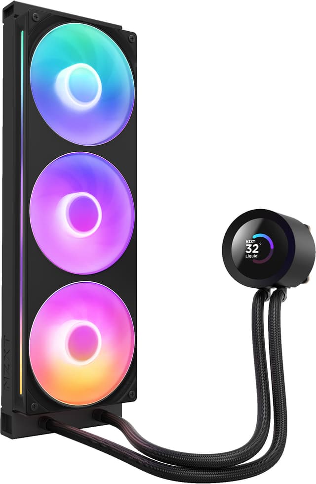 NZXT Kraken Plus 360 RGB AiO-køler (sort)