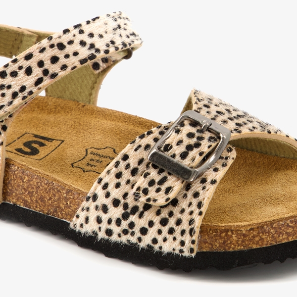 Scapino meisjes bio sandalen met cheetah print