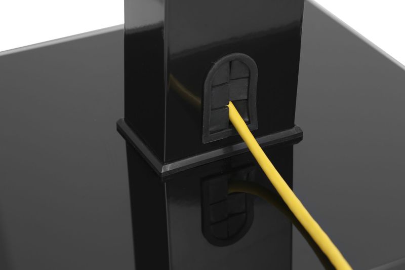 VDD - Speakerstandaard - Set van 2 - Zwart - Aluminium en Glas