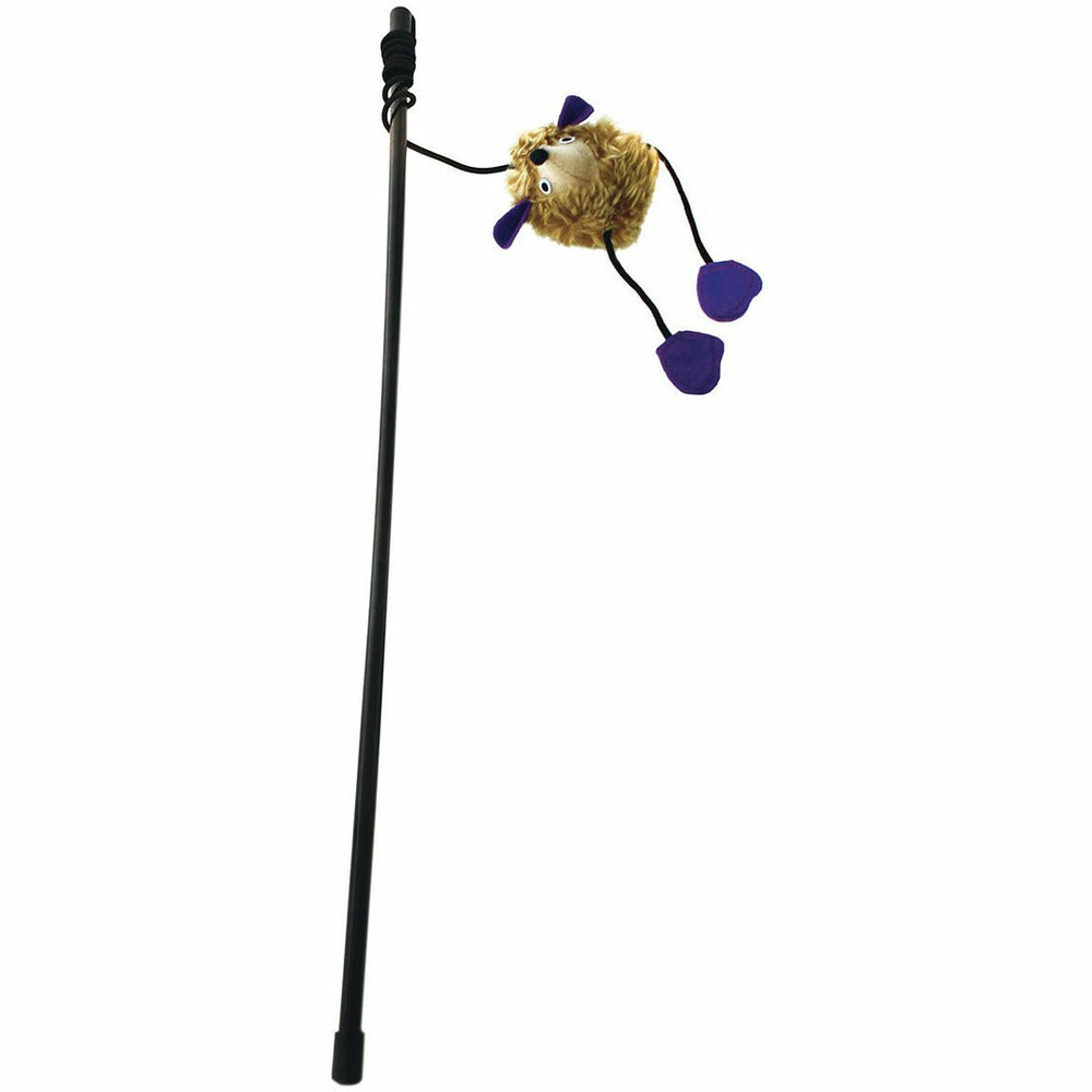 Canne à pêche sonore pour chats + herbe à chat canacats collection cartoon